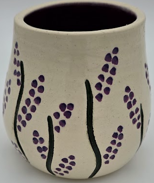 Purple Hyacinth Vase by Deborah Christiansen