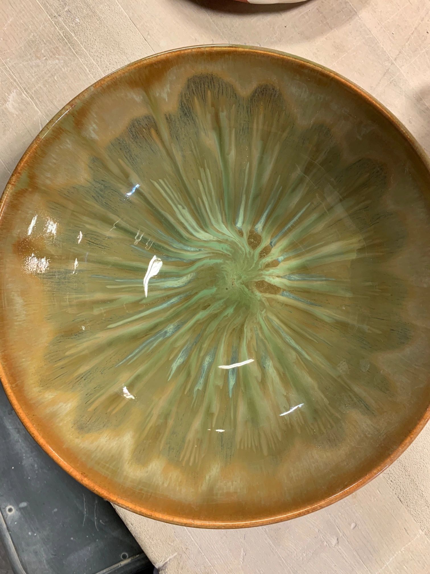Ceramic bowl glazed artisan pottery