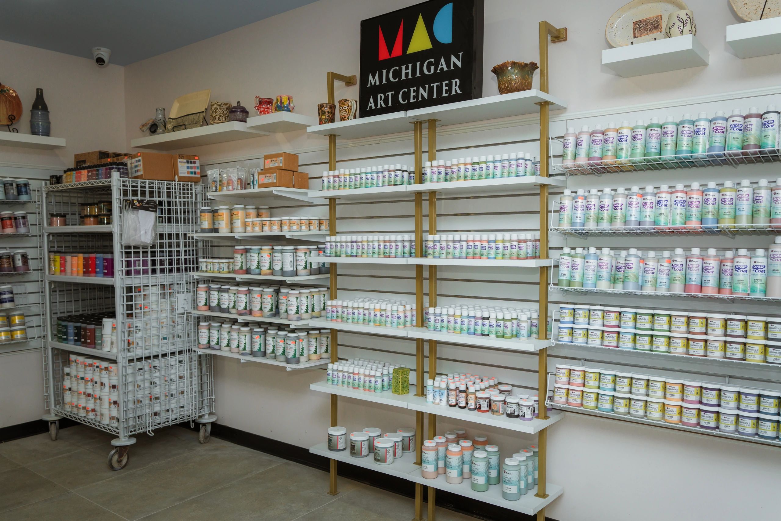Michigan Art Center retail store interior